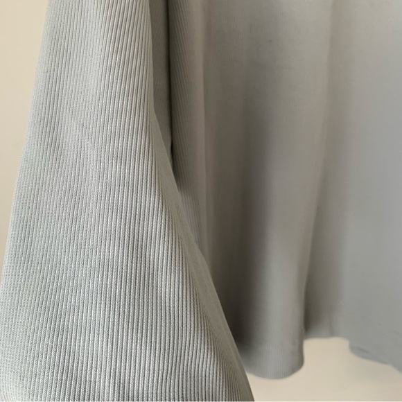 ZARA Gray Ribbed Open Front Cardigan Sweater Size US XL - Picture 5 of 8